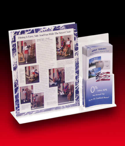 Table Top Advertisement & Brochure Display 1-Pocket